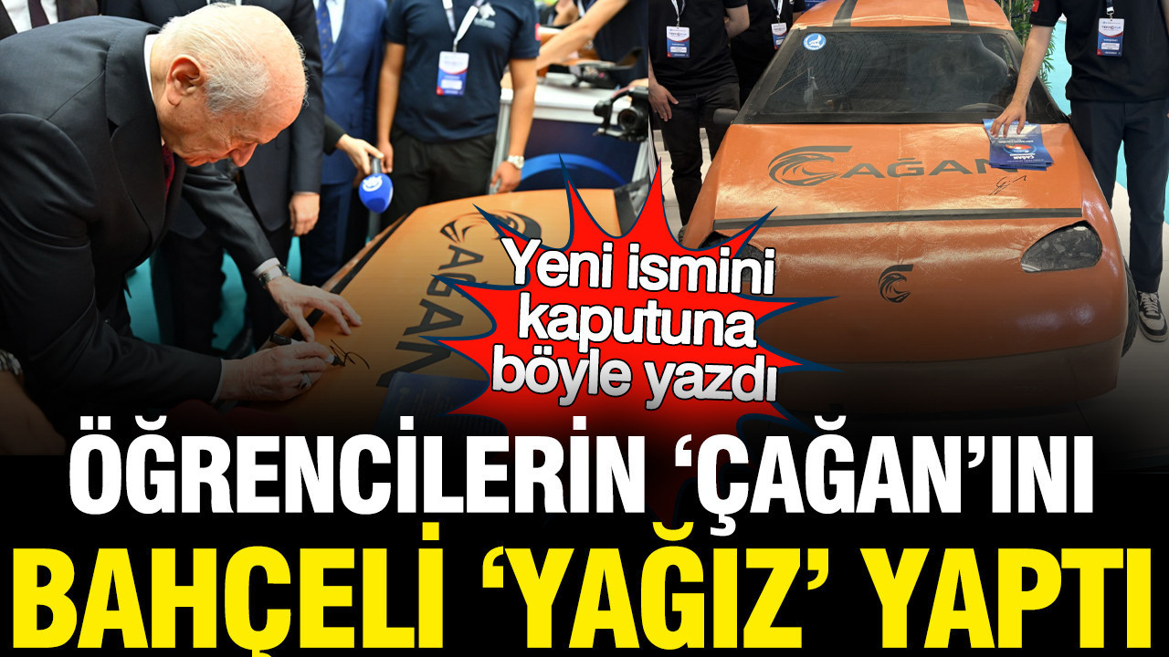Devlet Bahçeli, Öğrencilerin Projesine ‘Yağız’ İsmine Sahip Araçla Destek Verdi